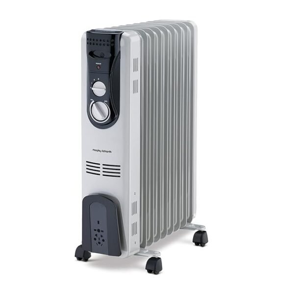 Morphy Richards OFR Room Heater 09 fin 2000W, ISI Approved, with energy-efficient oil-filled design.