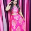 Self Design Semi Stitched Lehenga Choli Dupatta Set
