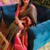 Kanchipuram Handloom Soft Silk Saree with Traditional Border