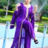 Women's Georgette Kurti Set with Palazzo and Dupatta