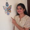 Decorative Butterfly Evil Eye Wall Hanging for Door Entrance
