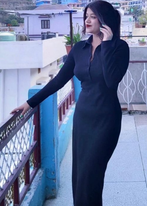 Elegant Lycra Bodycon Dress – Women's Knitted Sheath Style - Shivani Jaswal Women's Knitted Long Sleeve Lycra Collared Neck Sheath Bodycon Dress – Elegant Formal Wear