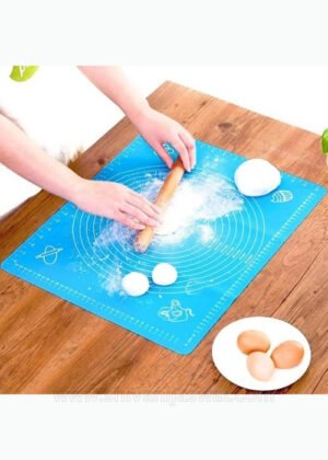 Silicone Non-Stick Kneading Mat – 50x40 cm Heat Resistant Reusable Kitchen Rolling Mat.