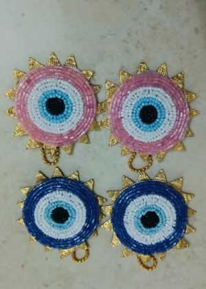 Handcrafted Evil Eye Hanging for Home Décor - Protection and Elegance, Created by Independent Women Entrepreneur