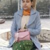Kalei Pink PU Women’s Casual Sling Bag with Zipper Closure, lightweight and stylish, perfect for casual use.