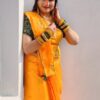 Women's Soft Dola Silk Saree with Floral Butta Stripe Embroidery and Sequin Blouse - Perfect for Weddings and Parties