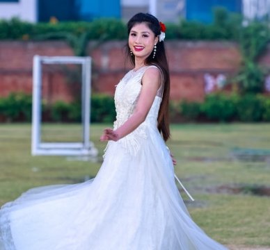 Jasmine Langthasa, a confident and passionate individual redefining beauty with inner strength and positivity.