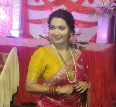 Surabhi Srivastava, founder of AntarabhiDIY, crafting happiness through handmade art and designs, spreading joy from hands to hearts