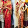 Banarasi Pure Silk Saree for Women with Intricate Zari Work and Matching Blouse Piece