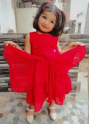 Baby Girls A-Line Knee-Length Dress for Kids (3-9 Years) – Stylish & Comfortable.