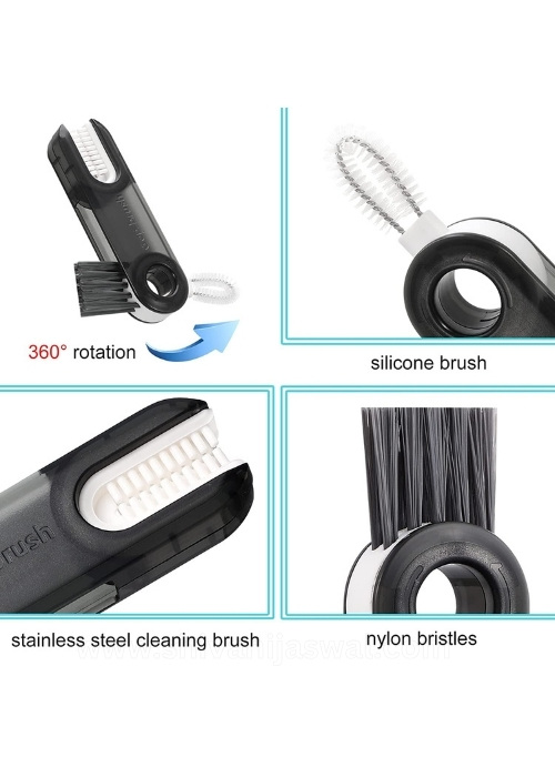 2pcs 3-in-1 Bottle Gap Cleaner Brush – Multipurpose - Shivani Jaswal 2pcs 3-in-1 Bottle Gap Cleaner Brush – Multipurpose
