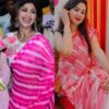 Georgette Leheriya Printed Ready To-Wear Saree for Women