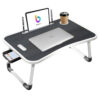 Foldable & Portable Wooden Study Table – Black