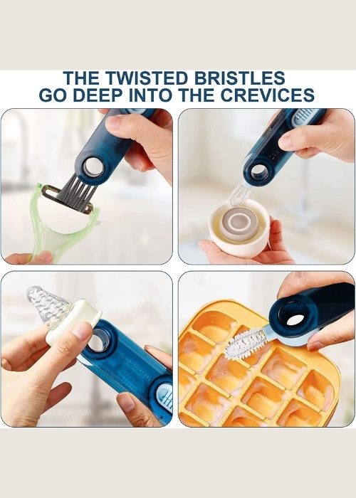 2pcs 3-in-1 Bottle Gap Cleaner Brush – Multipurpose - Shivani Jaswal 2pcs 3-in-1 Bottle Gap Cleaner Brush – Multipurpose