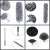 3-in-1 Microfiber Feather Duster with Extendable Pole