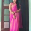 Ombre Ready-to-Wear Georgette Saree with a Flowing Drape.