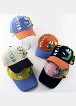 Hello Print Kids Cap – Stylish & Comfortable Unisex Cap for Boys & Girls.