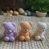 Handmade Teddy Bear Scented Candle in Pastel Colors