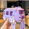 Bus Water Bottle for Kids – Leakproof 500ml Sipper with Strap