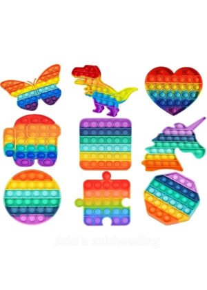 Pop It Fidget Toy – Stress Relief Silicone Sensory Toy