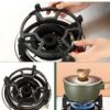 Round Cast Iron Gas Stove Support – Heavy-Duty Pan & Pot Stabilizer for Safe Cooking.