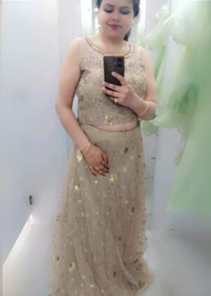 Designer Hub Lehenga – Premium Satin with Heavy Sequins Work