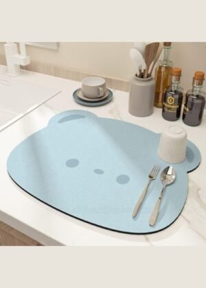 Panda Dish Drying Mat – Water Absorbent Kitchen Mat for Utensils