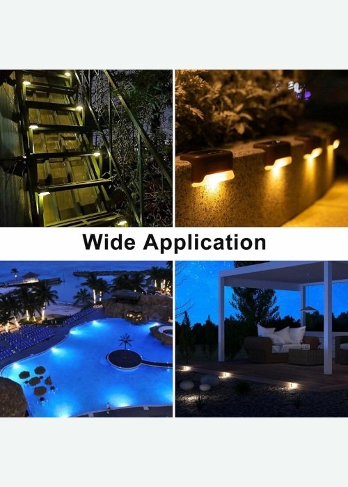 Solar Deck Lights 6-Pack – Waterproof Outdoor LED Lights - Shivani Jaswal Solar Deck Lights – 6-Pack Waterproof LED Outdoor Lighting