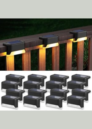Solar Deck Lights – 6-Pack Waterproof LED Outdoor Lighting