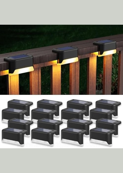 Solar Deck Lights 6-Pack – Waterproof Outdoor LED Lights - Shivani Jaswal Solar Deck Lights – 6-Pack Waterproof LED Outdoor Lighting