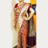 Woven Pure Katan Silk Banarasi Wedding Saree with Intricate Zari Work