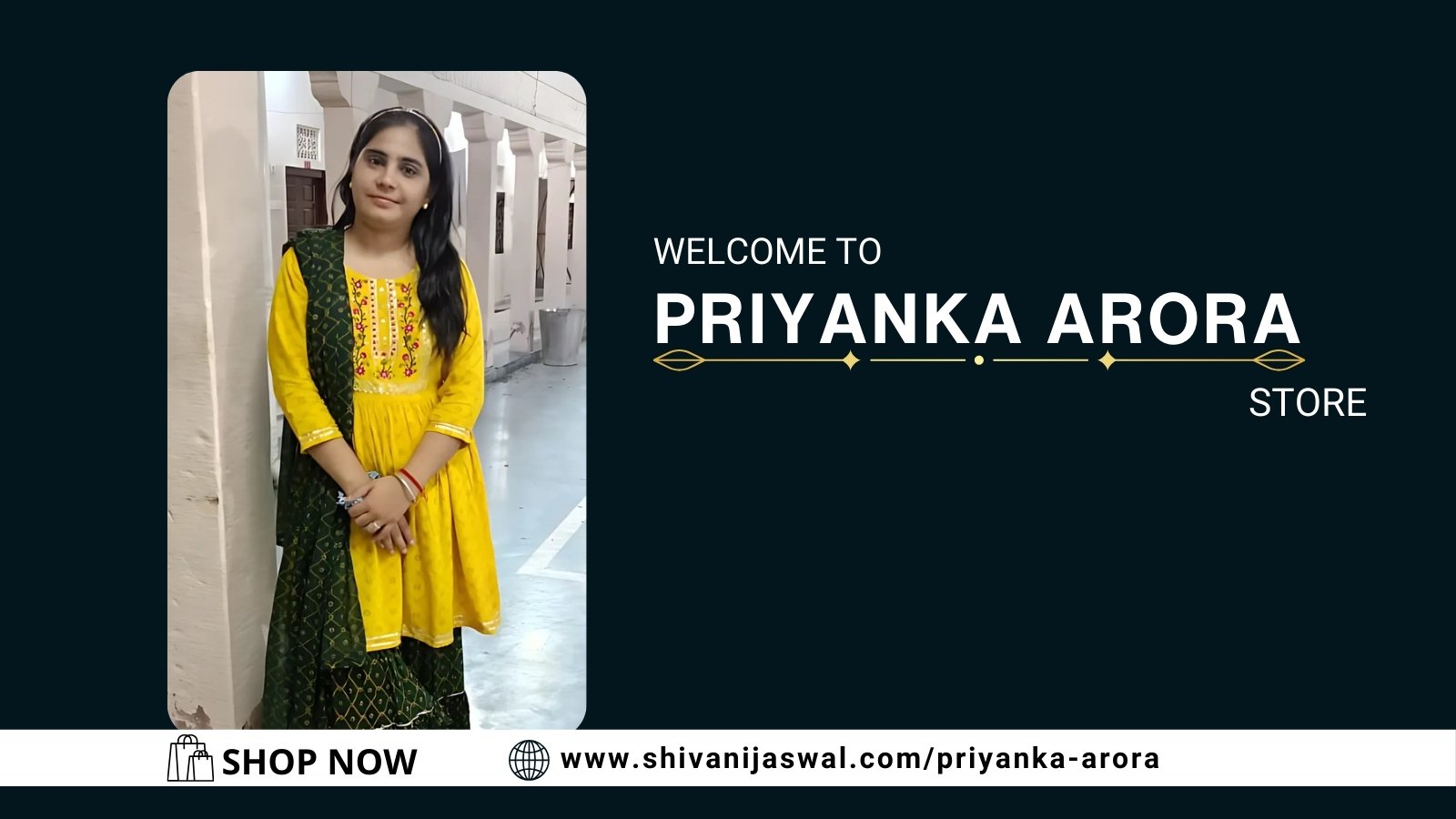 Priyanka Arora, an independent woman radiating confidence and resilience.