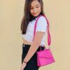 Barbie Pink Heart Sling Bag – Vegan Leather, Trendy Handbag