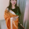 Women's Bhagalpuri Design Kota Staple Maheshwari Silk Saree with Blouse Piece