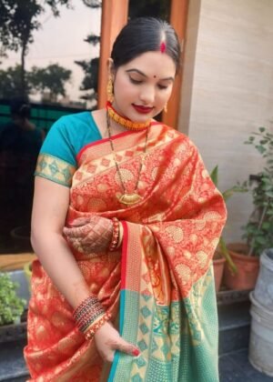 Stylish Red Metal Bangles – Wedding & Party Wear, Pack of 2