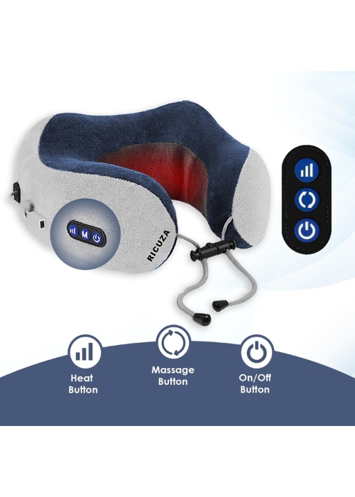 Electric Neck Pillow – Travel & Pain Relief Support - Shivani Jaswal Electric Cervical Neck Massager Pillow – Travel & Pain Relief