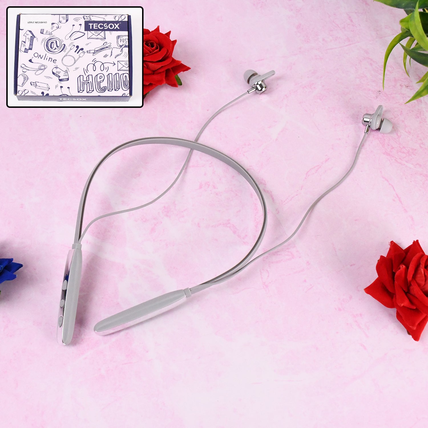 Magnetic ON- OFF Earbuds Neckband Bluetooth (1 Pc / With Color Box & Zipper Plastic Bag) - Shivani Jaswal Magnetic ON- OFF Earbuds Neckband Bluetooth (1 Pc / With Color Box & Zipper Plastic Bag)