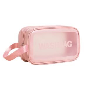 Cosmetic Pouch, Make up Bag for Home & Travel, Toiletry Bag for Cosmetics, Brushes, Accessories Set of 3 Small, Medium & Big - Wash Bag