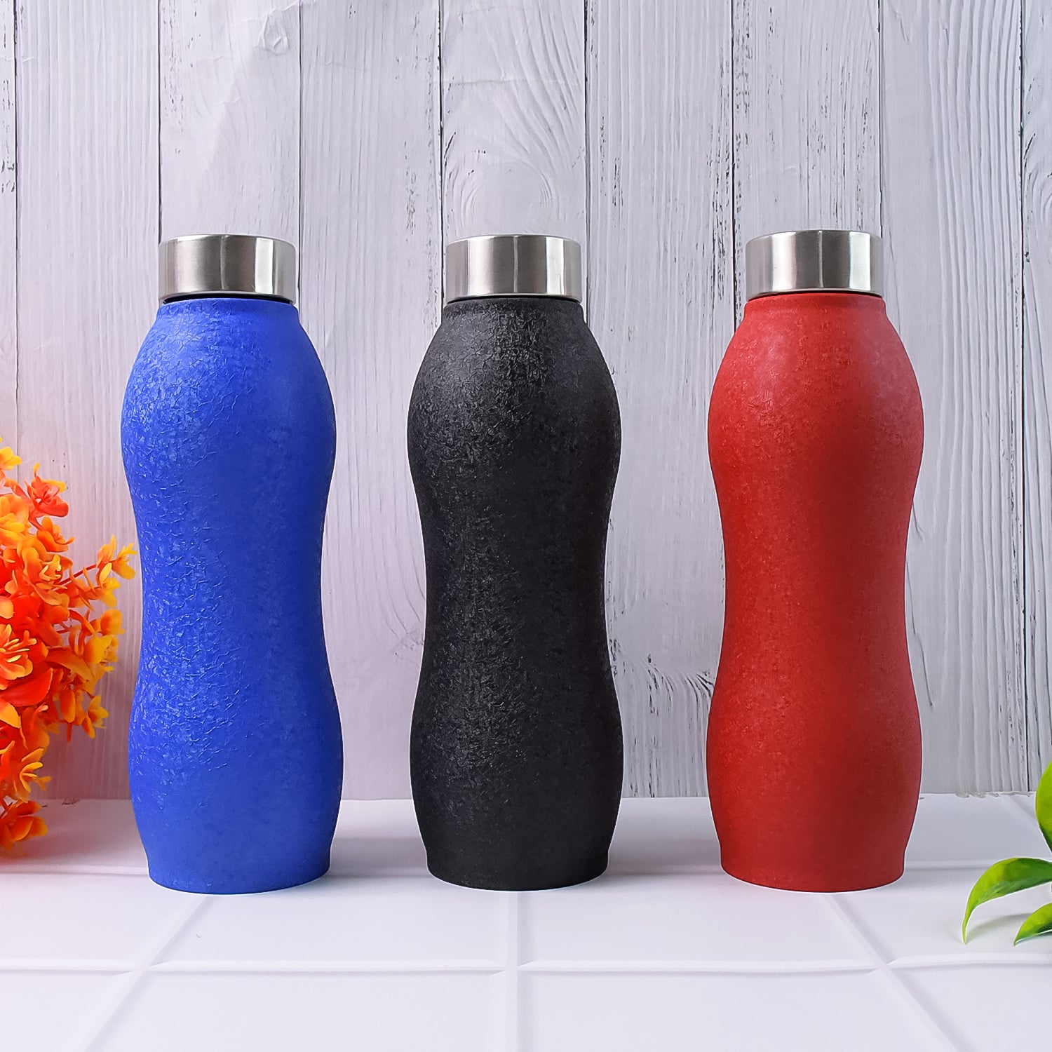 Stainless Steel Water Bottle (1000ML / Mix Colour / 1 Pc / Crocodile) - Shivani Jaswal Stainless Steel Water Bottle (1000ML / Mix Colour / 1 Pc / Crocodile)