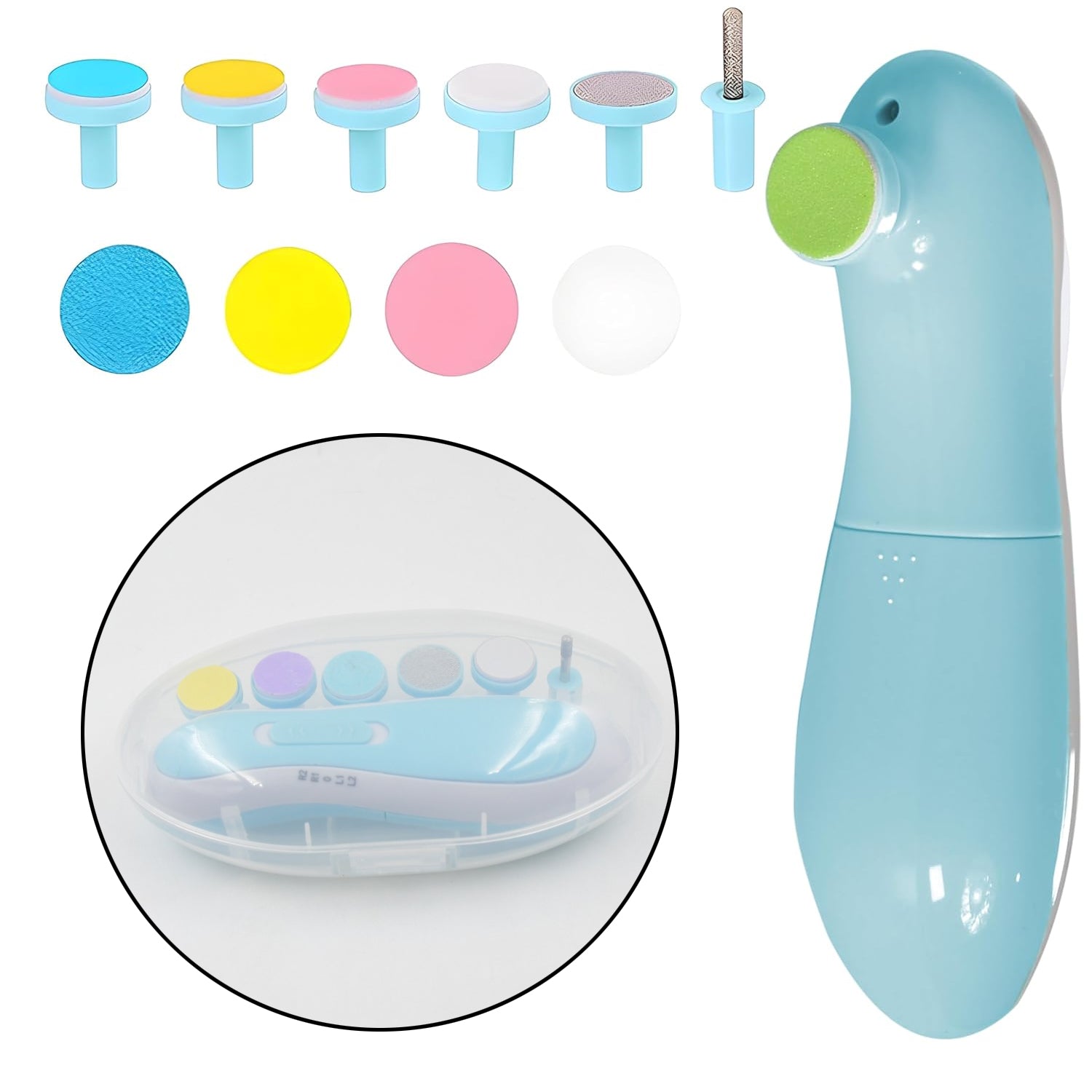 Safe Baby Nail Clippers | 6-in-1 Electric Trimmer Tool - Shivani Jaswal Safe Baby Nail Clippers | 6-in-1 Electric Trimmer Tool
