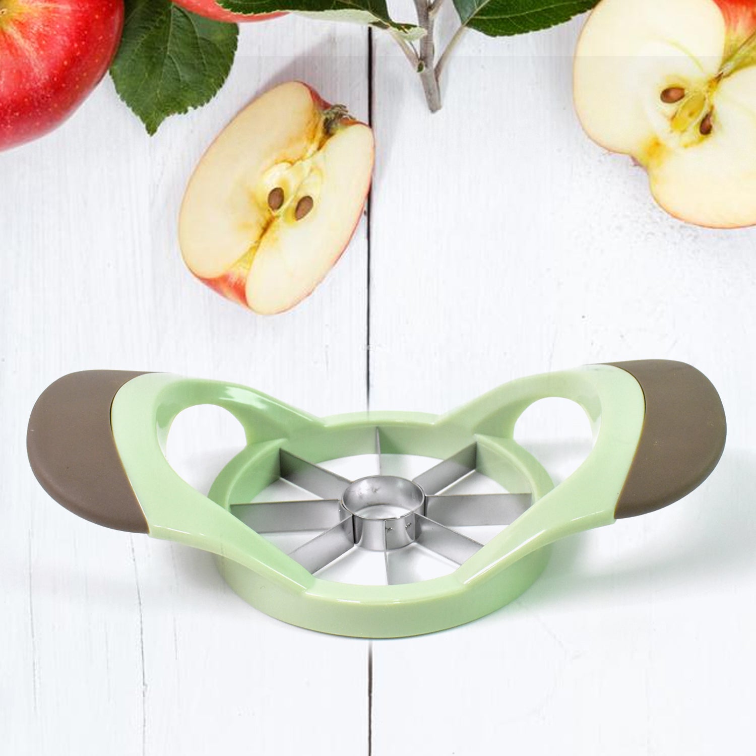 Fruit and Vegetable Cutter Stainless Steel Fruit Separator, 8-cut apple slicer (1 Pc) - Shivani Jaswal Fruit and Vegetable Cutter Stainless Steel Fruit Separator, 8-cut apple slicer (1 Pc)