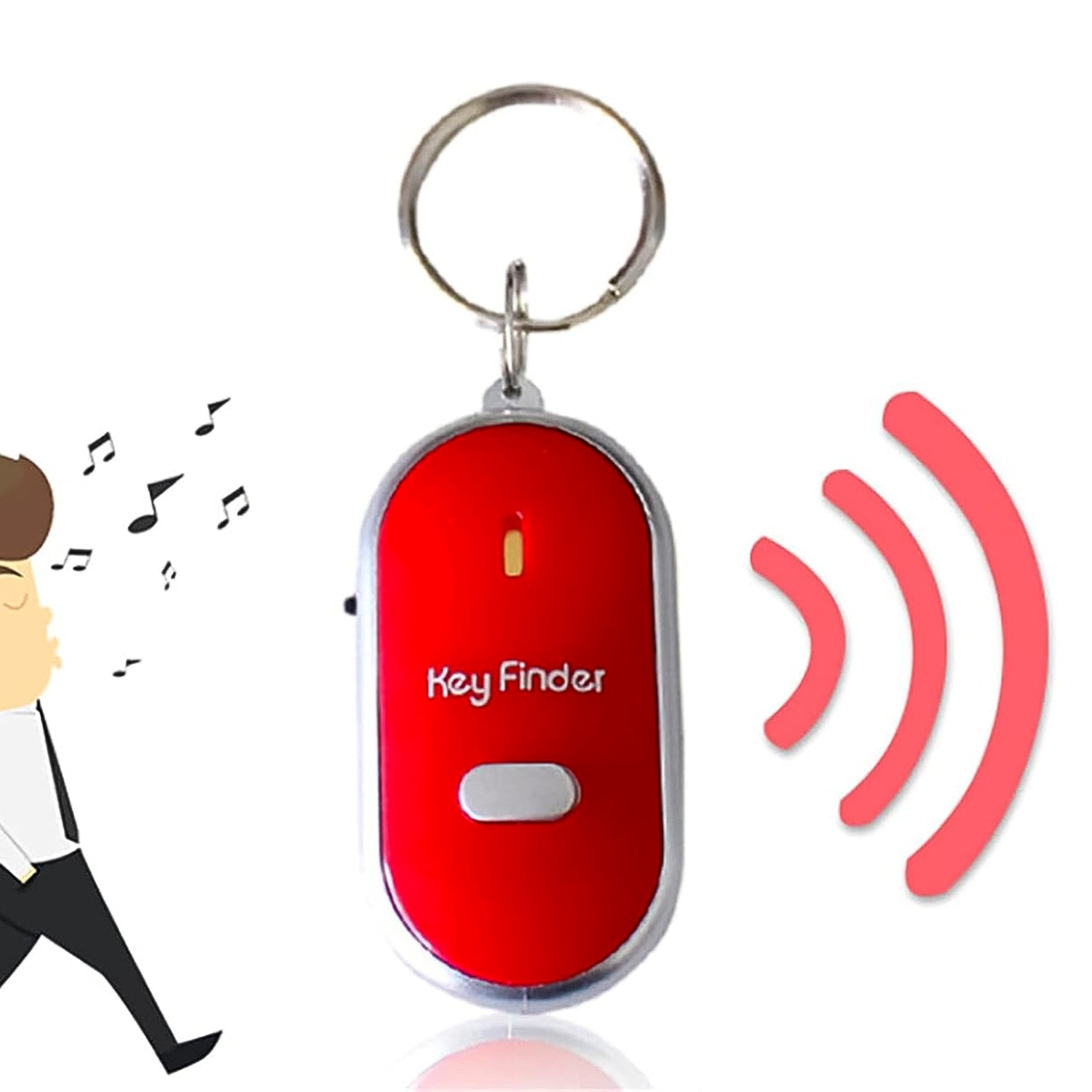 Key Finder Anti Key Lost Key Chain Whistle Induction (1 Pc) - Shivani Jaswal Key Finder Anti Key Lost Key Chain Whistle Induction (1 Pc)