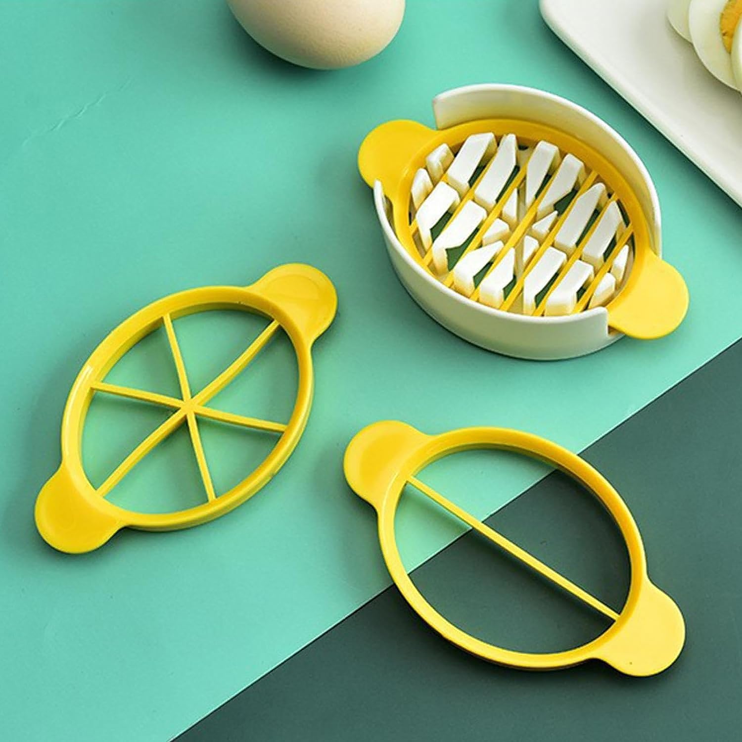 Egg Slicer, 3 in 1 Boiled Egg Slicer, Egg Slicer, Preserved Egg Slicer, Home Restaurant Kitchen Tool (1 Pc) - Shivani Jaswal Egg Slicer, 3 in 1 Boiled Egg Slicer, Egg Slicer, Preserved Egg Slicer, Home Restaurant Kitchen Tool (1 Pc)