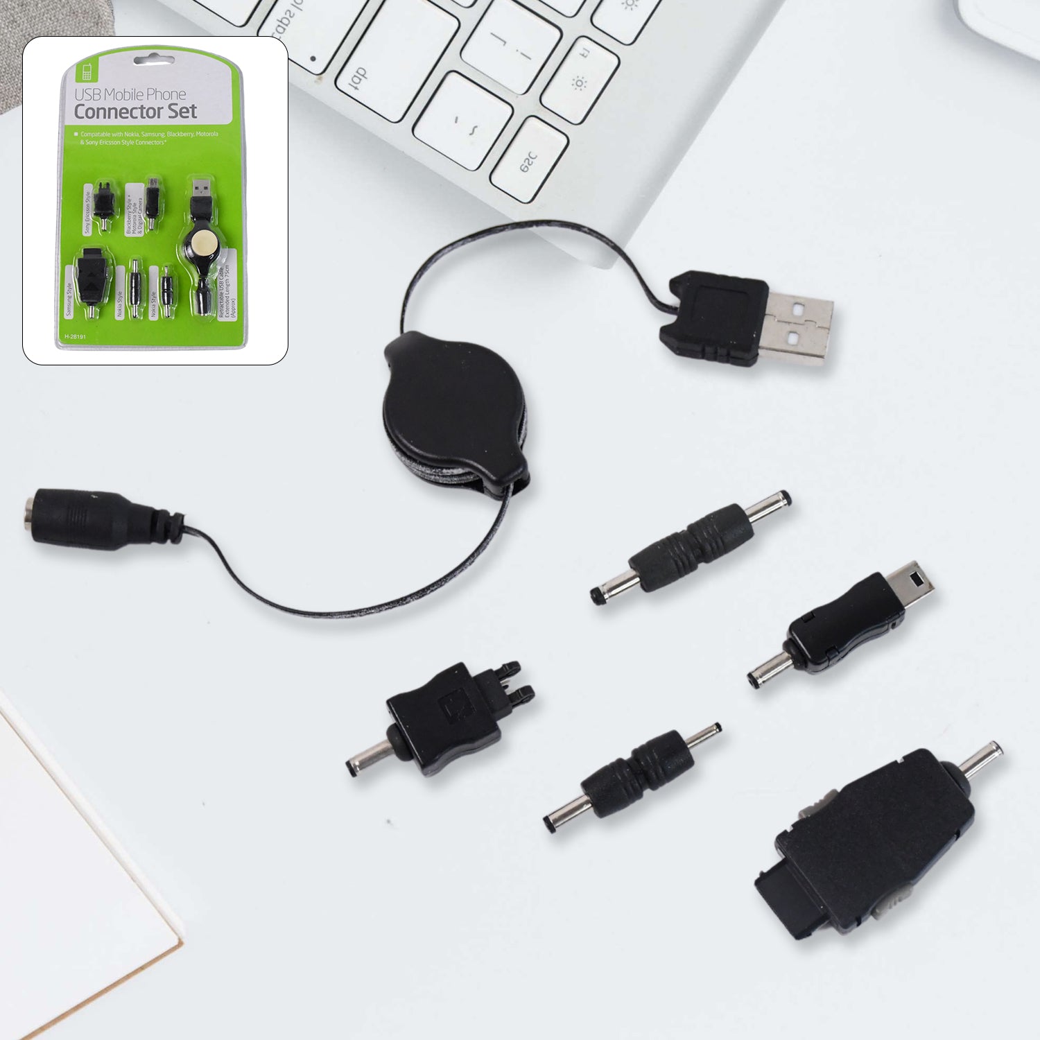 5 in 1 Universal Multi USB Charger Cable Connection kit for a Mobile Phone - Shivani Jaswal 5 in 1 Universal Multi USB Charger Cable Connection kit for a Mobile Phone