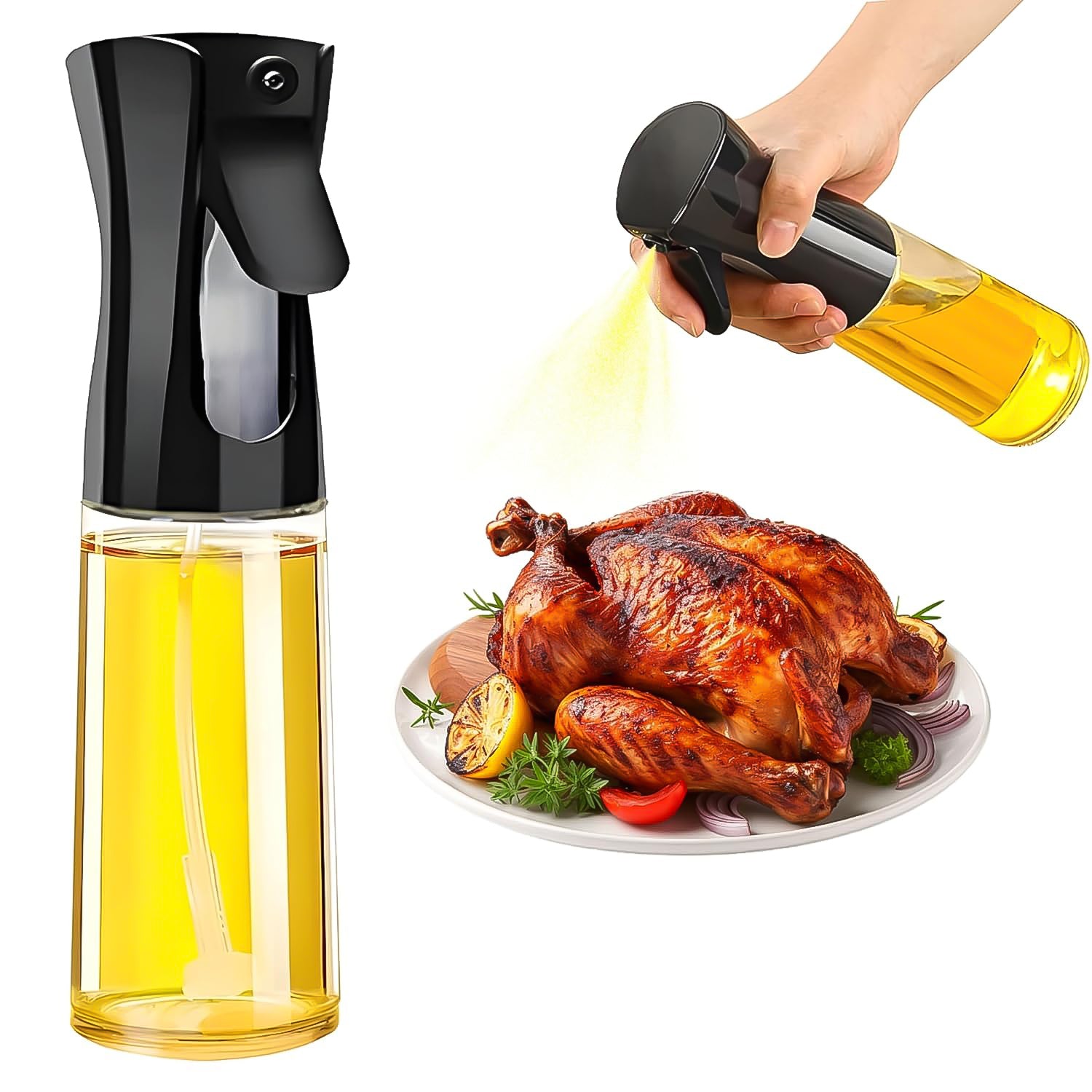 Plastic Oil Spray Bottle - Versatile Kitchen Gadgets (250 ML Approx) - Shivani Jaswal Plastic Oil Spray Bottle - Versatile Kitchen Gadgets (250 ML Approx)