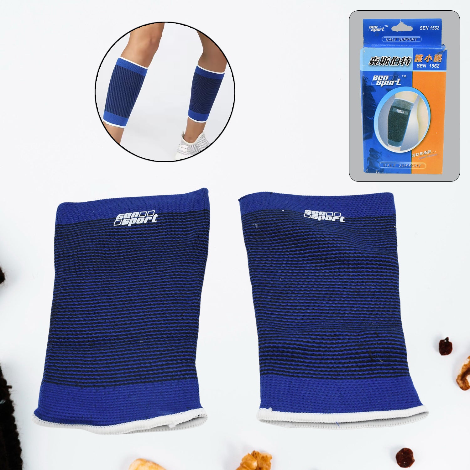 Calf support for men pain relief Leg Wrap Calf Brace Compression (1 Pair / With Color Box) - Shivani Jaswal Calf support for men pain relief Leg Wrap Calf Brace Compression (1 Pair / With Color Box)