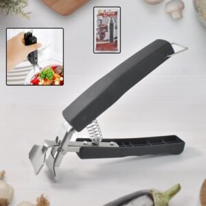 Anti Heat Bowl clamp Holder Stainless Steel Dish Tray Clip Kitchen Accessories Scald Plate Take Bowl Dish Pot Holder Carrier Clamp Clip Handle