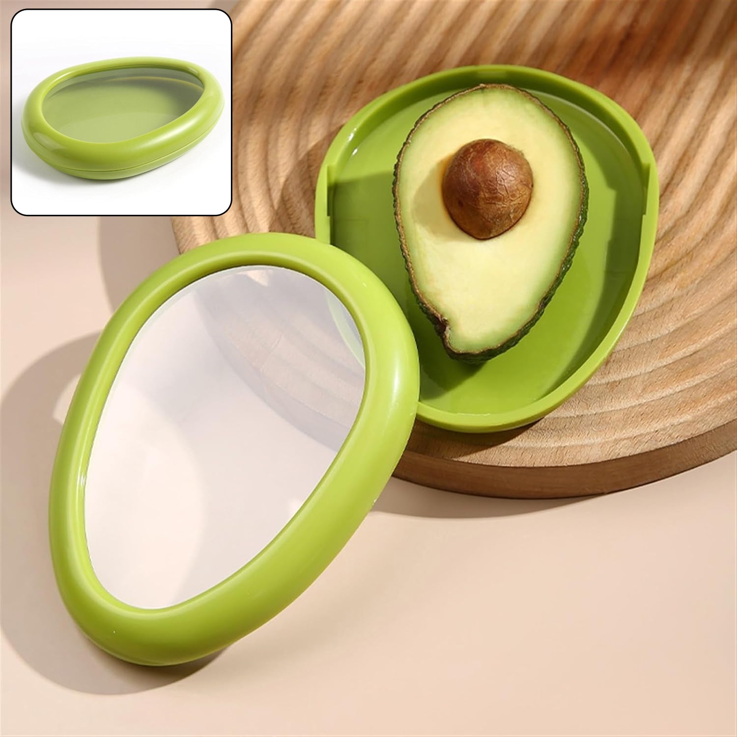 Green Oval Shape Vegetable Container Premium Fruits Saver Keeper (1 Pc) - Shivani Jaswal Green Oval Shape Vegetable Container Premium Fruits Saver Keeper (1 Pc)