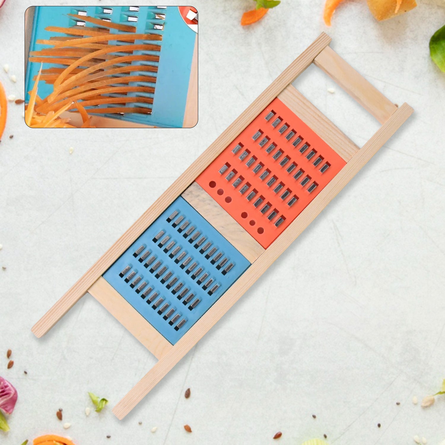 Stainless Steel Food Chopper 2-in-1 Vegetable Cutter - Shivani Jaswal Stainless Steel Food Chopper 2-in-1 Vegetable Cutter