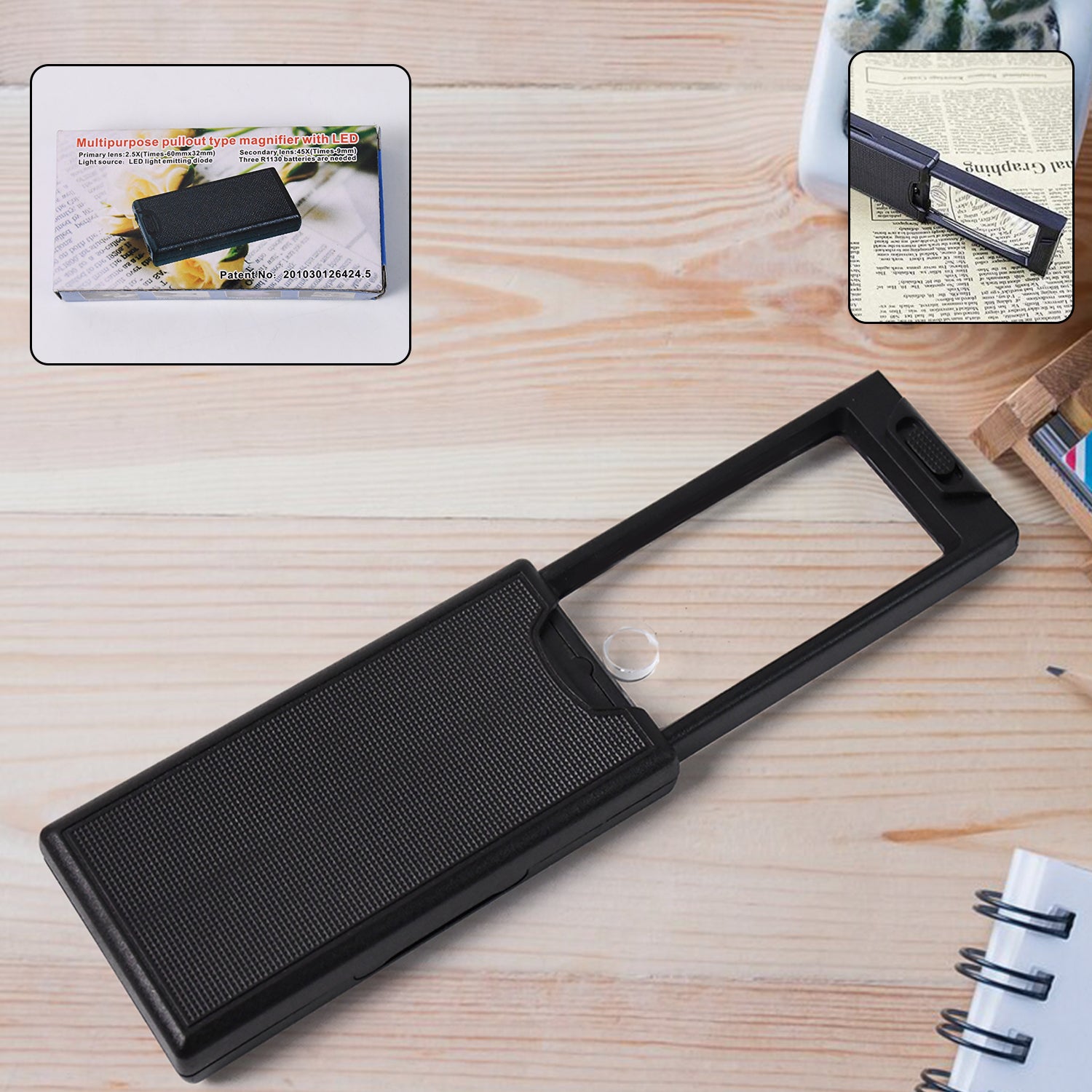 Multipurpose Extendable Magnifier with LED Magnifier (1 Pc) - Shivani Jaswal Multipurpose Extendable Magnifier with LED Magnifier (1 Pc)